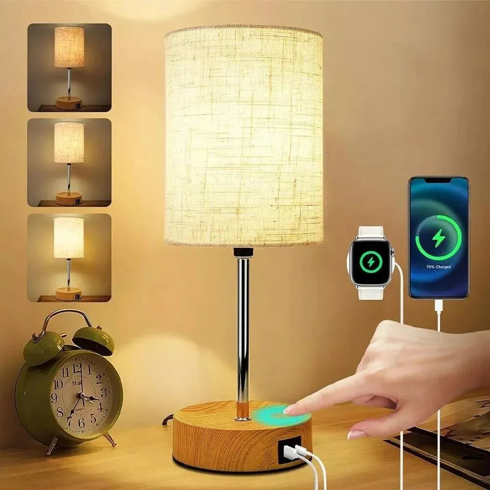 Touch Control Bedside Lamps - Mel Store