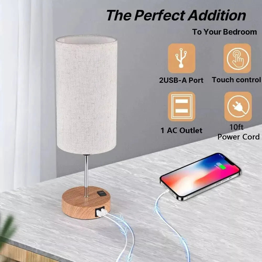 Touch Control Bedside Lamps - Mel Store