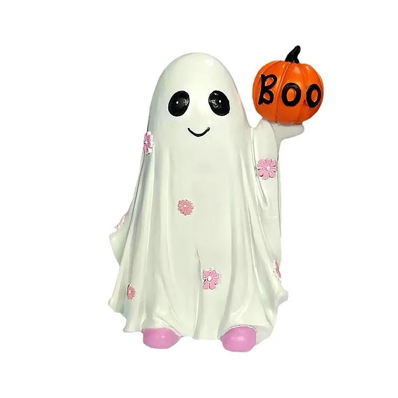 Halloween Ghost Desktop Decorations - Cute Ghost Ornaments for Festive Decor