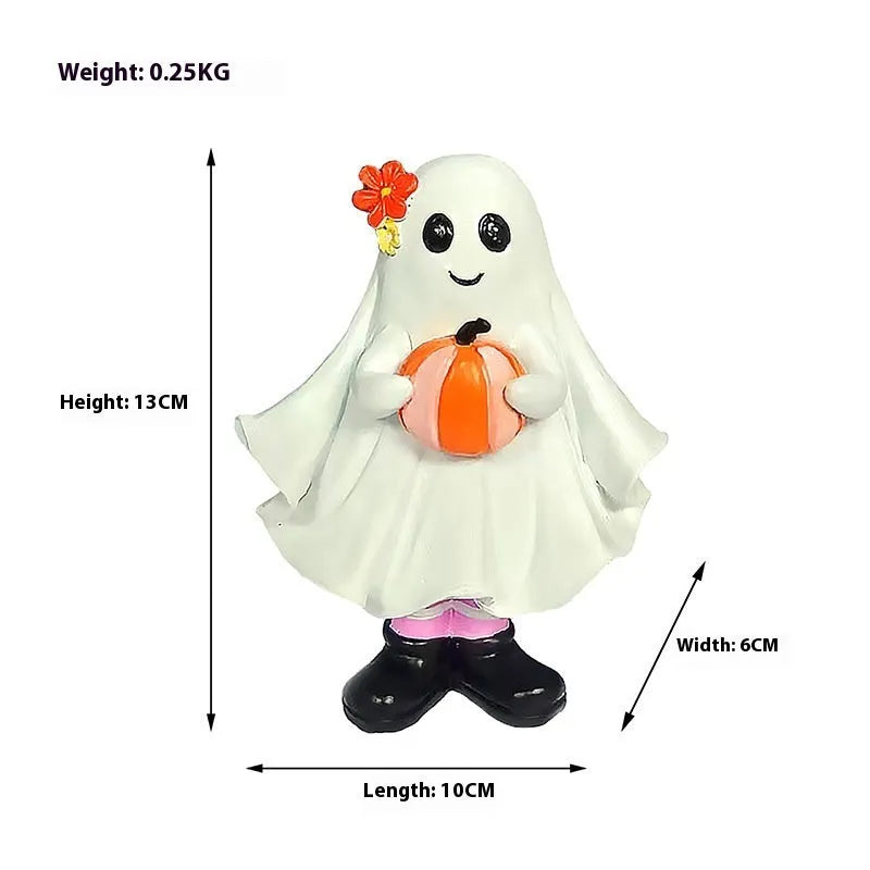 Halloween Ghost Desktop Decorations - Cute Ghost Ornaments for Festive Decor