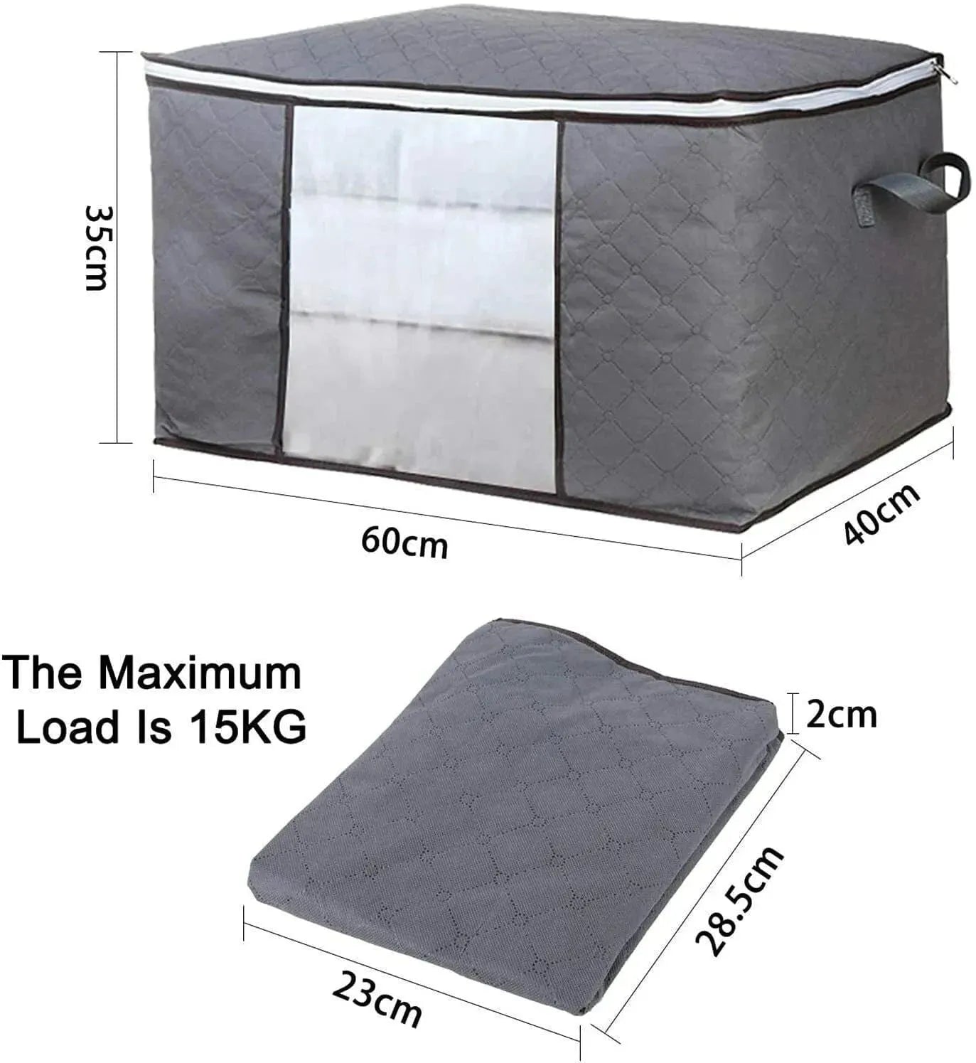 4Pcs Clothes Storage Bags Zipped Organizer - Mel Store