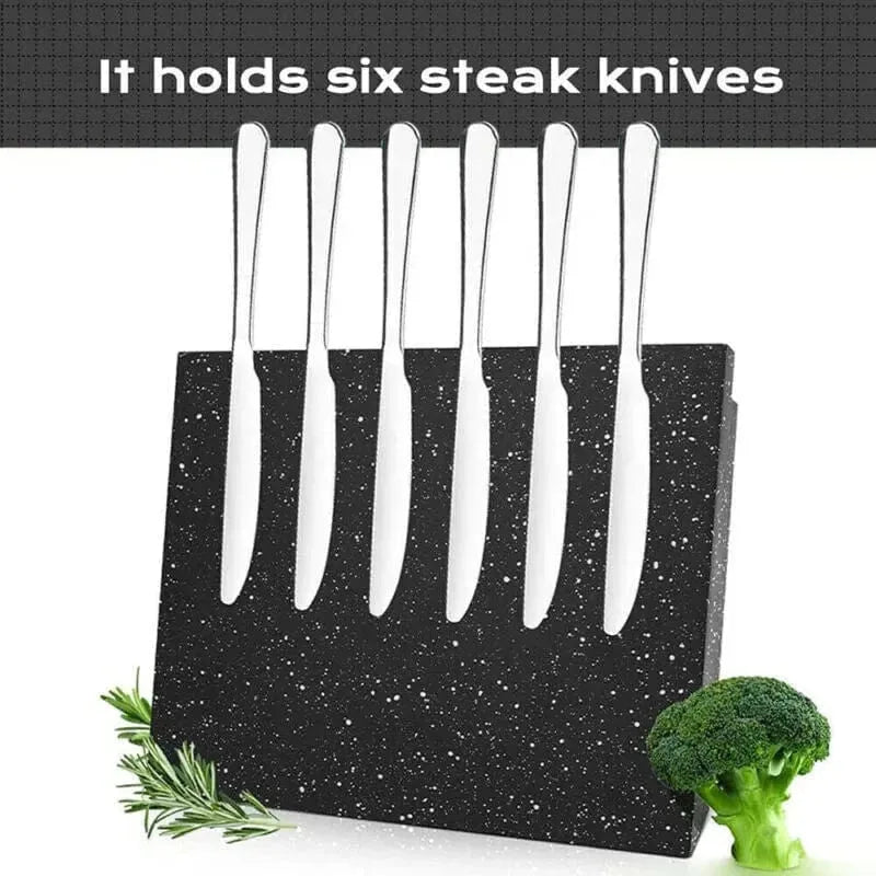 Magnetic Knife Holder for Kitchen Organisation - Knife Block Rack Cutlery Set Storage - Mel Store