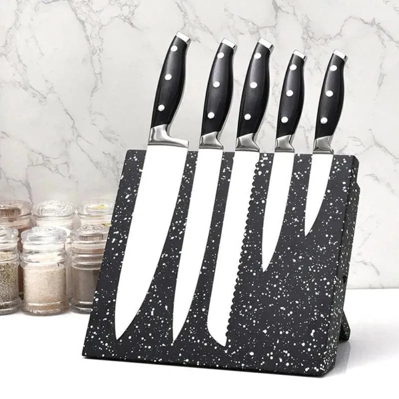 Magnetic Knife Holder for Kitchen Organisation - Knife Block Rack Cutlery Set Storage - Mel Store