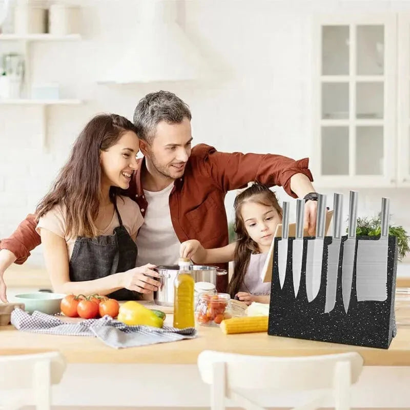 Magnetic Knife Holder for Kitchen Organisation - Knife Block Rack Cutlery Set Storage - Mel Store