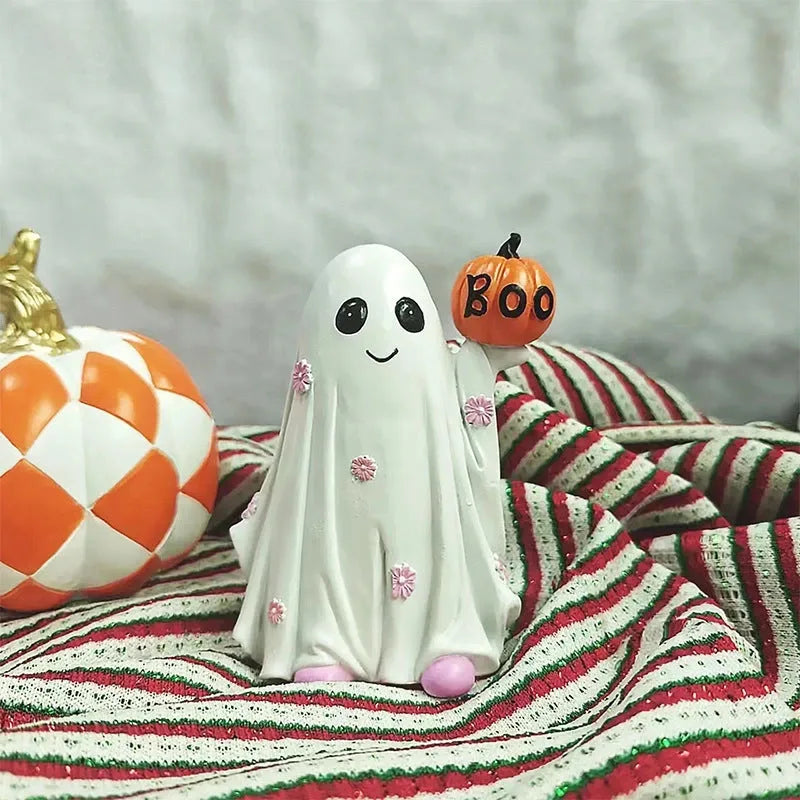 Halloween Ghost Desktop Decorations - Cute Ghost Ornaments for Festive Decor