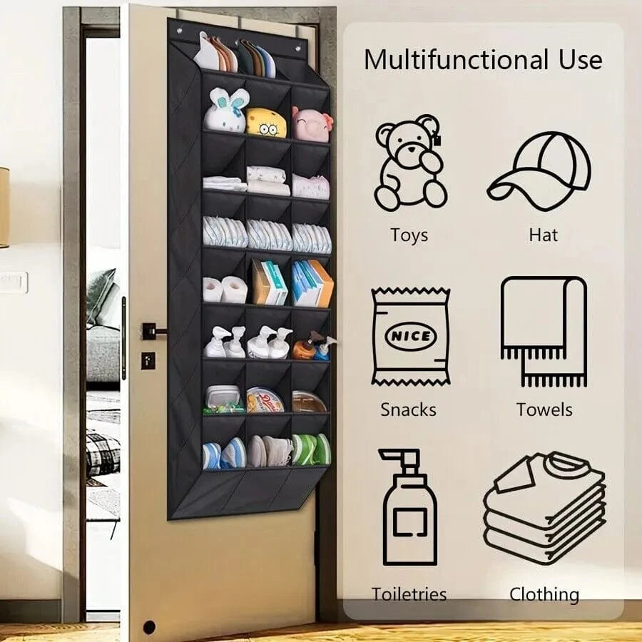 24 Pocket Shoe Organizer - Over Door Rack for Efficient Storage - Mel Store