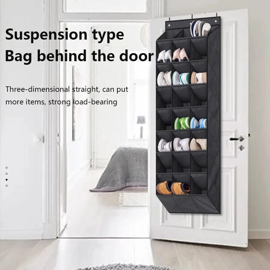 24 Pocket Shoe Organizer - Over Door Rack for Efficient Storage - Mel Store