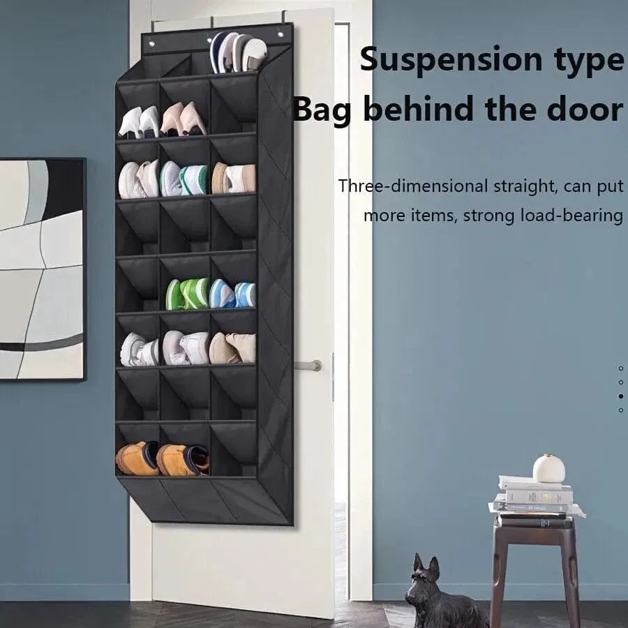 24 Pocket Shoe Organizer - Over Door Rack for Efficient Storage - Mel Store