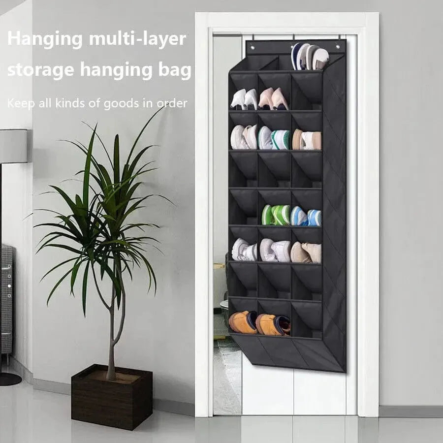 24 Pocket Shoe Organizer - Over Door Rack for Efficient Storage - Mel Store