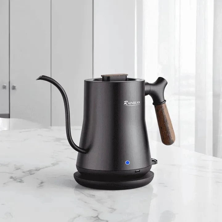 Gooseneck Electric Kettle for Perfect Pour Over Coffee and Tea, Stainless Steel Inner, Rapid Heating, Auto Shutoff UK - Mel Store