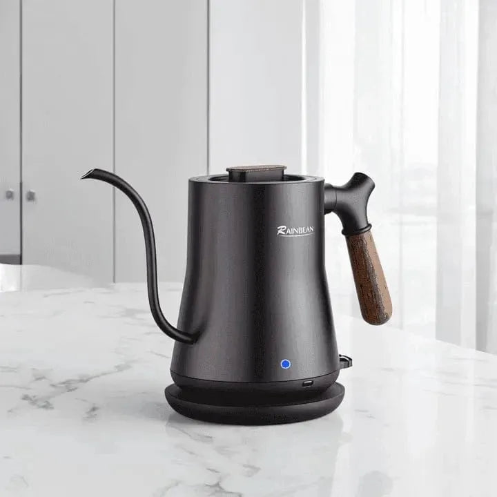 Gooseneck Electric Kettle for Perfect Pour Over Coffee and Tea, Stainless Steel Inner, Rapid Heating, Auto Shutoff UK - Mel Store