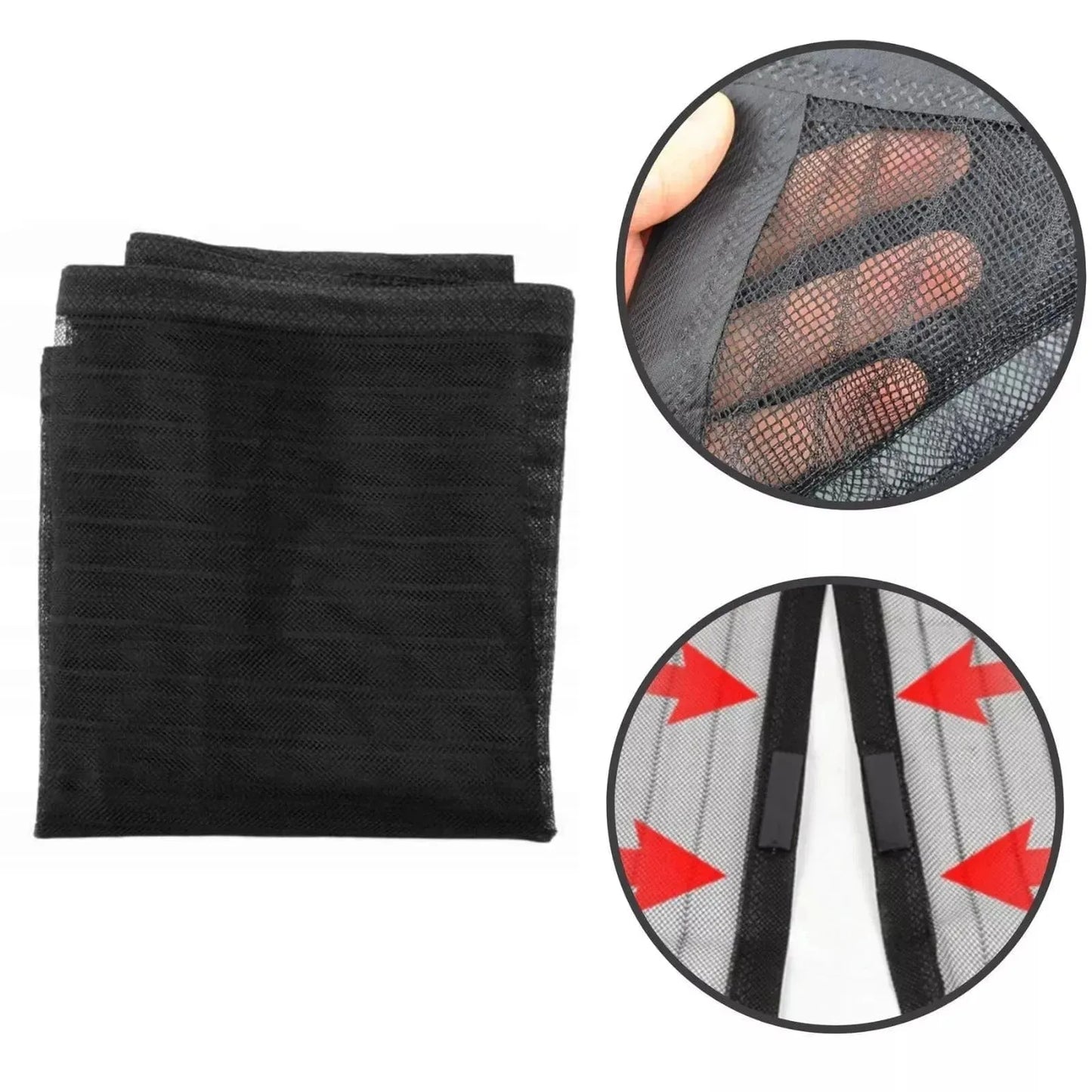 Magnetic Mesh Door Screen for Easy Fastening Against Mosquitoes, Flies, Insects, and Bugs - Mel Store