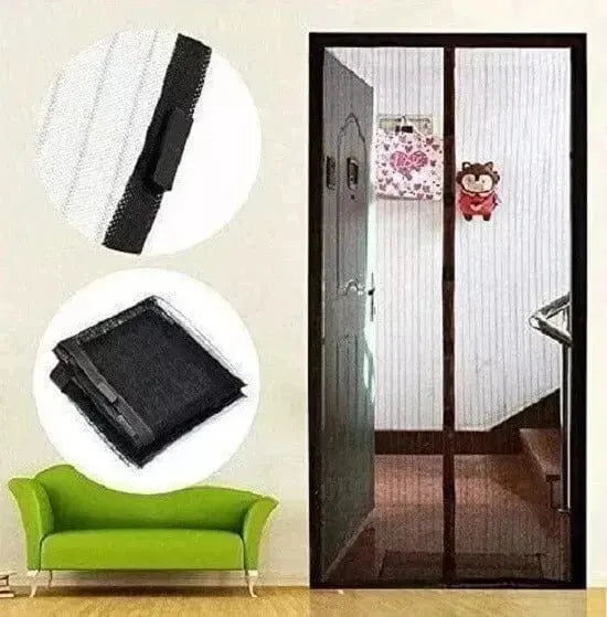 Magnetic Mesh Door Screen for Easy Fastening Against Mosquitoes, Flies, Insects, and Bugs - Mel Store
