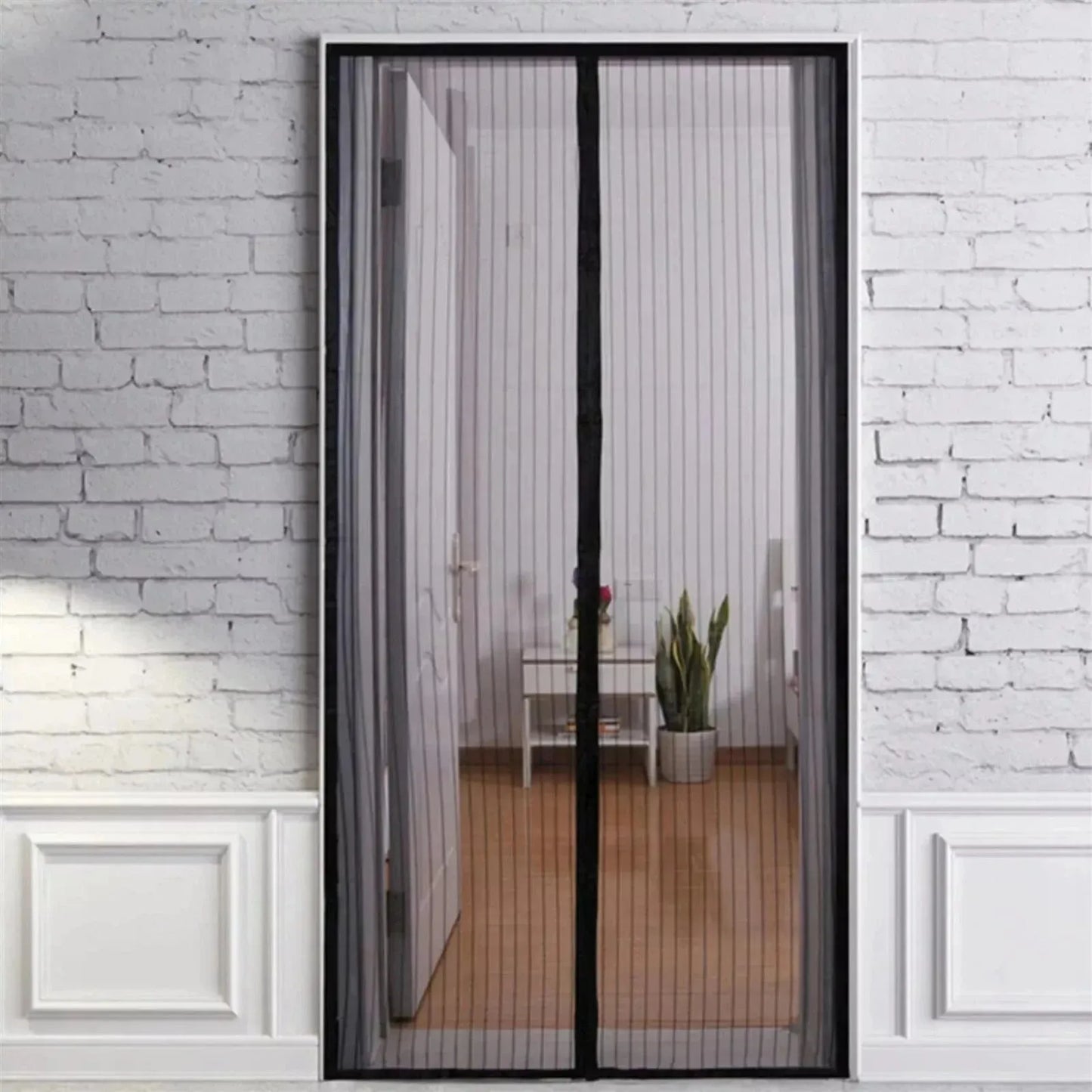 Magnetic Mesh Door Screen for Easy Fastening Against Mosquitoes, Flies, Insects, and Bugs - Mel Store