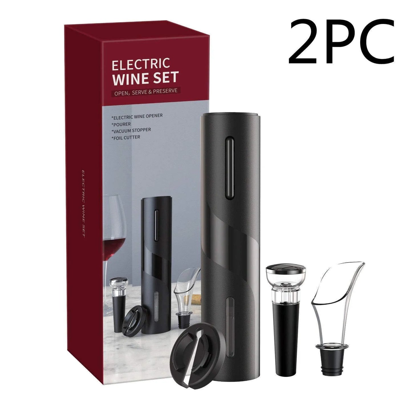 Rechargeable Wine Opener - Effortless Cork Removal & Stylish Wine Accessory - Mel Store