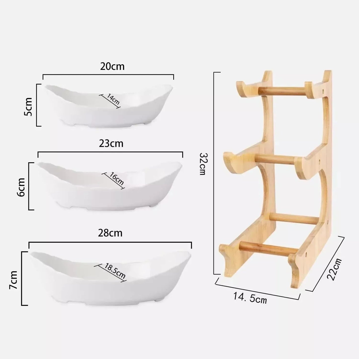 Multifunction Fruit Bowl - 3-Tier Ceramic Countertop Basket for Fruits and Vegetables - Mel Store