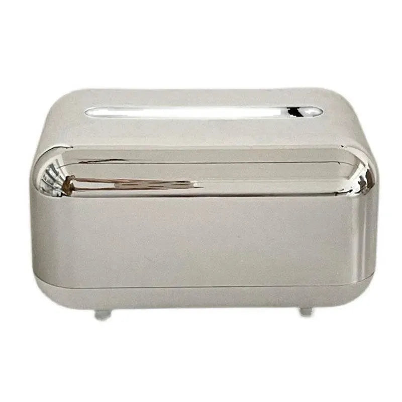 Space Silver Tissue Box - Elegant Silver Tissue Box Design - Mel Store