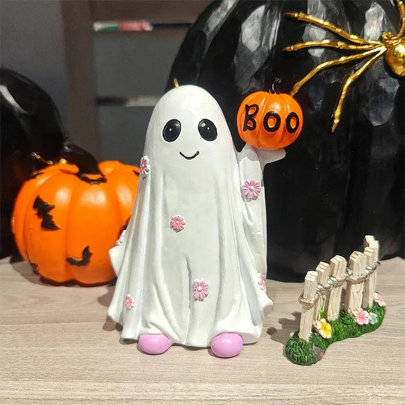 Halloween Ghost Desktop Decorations - Cute Ghost Ornaments for Festive Decor