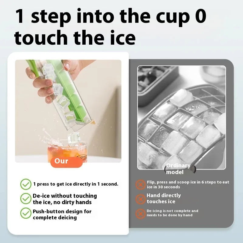 Ice Cube Maker - Premium Ice Cube Mold for Perfectly Shaped Ice Cubes - Mel Store