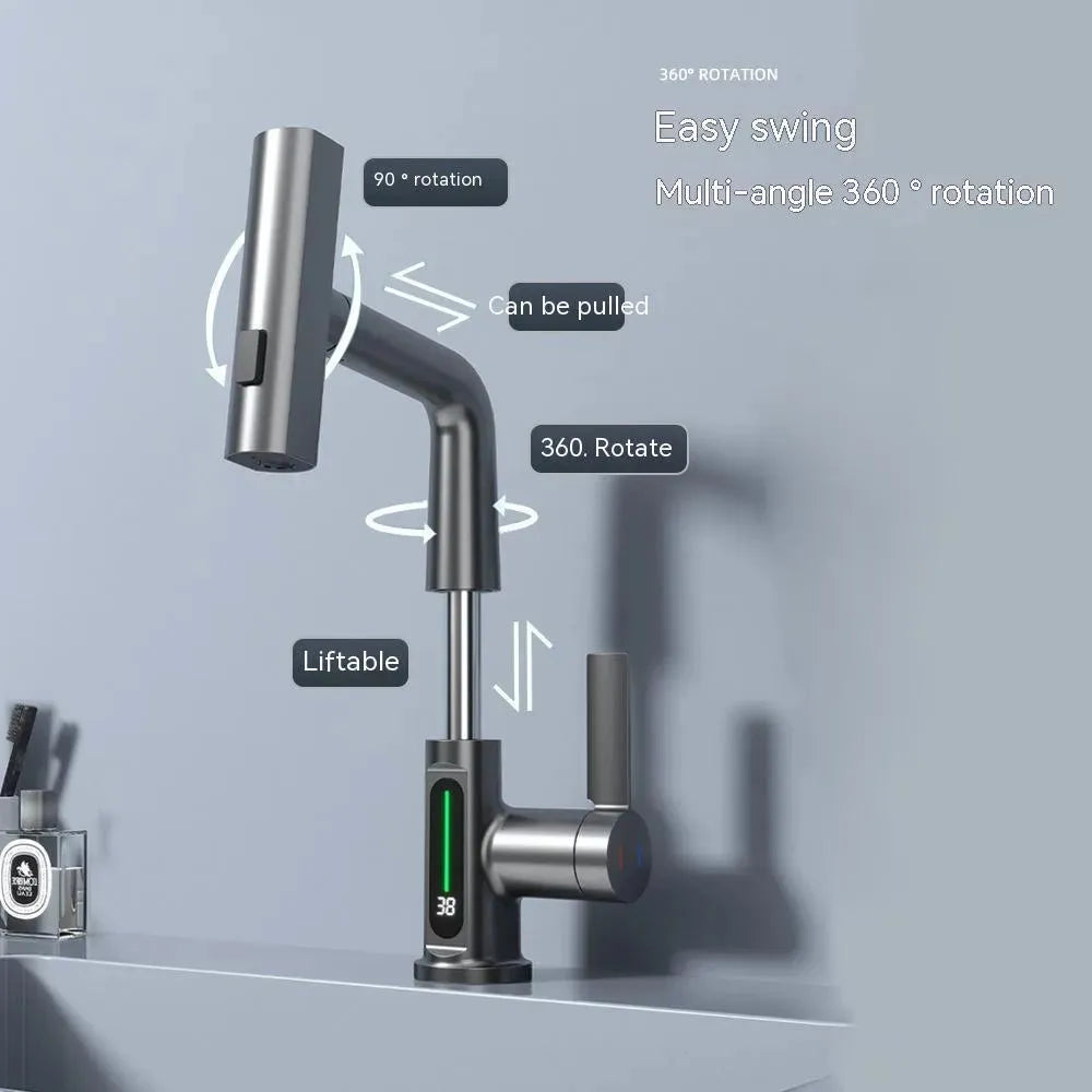 Intelligent Digital Faucet for Accurate Water Temperature Display - Mel Store