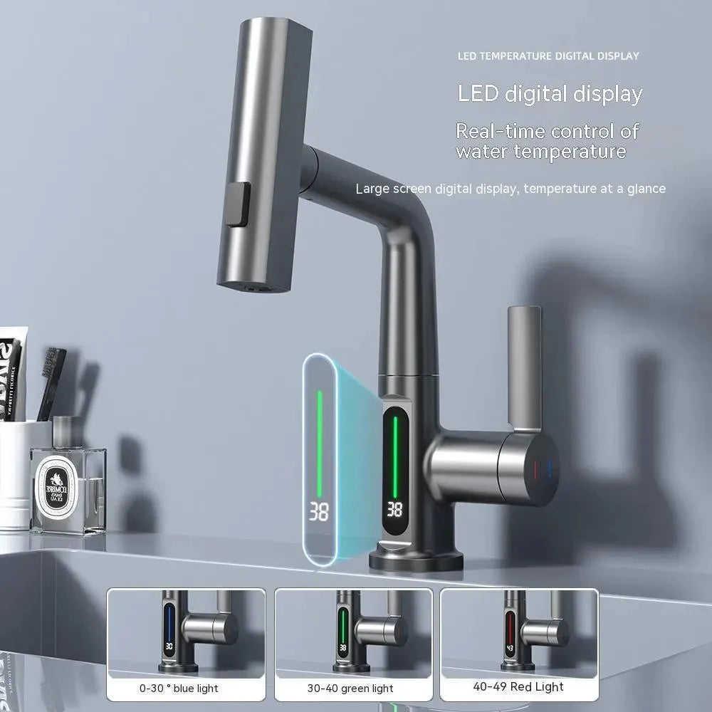 Intelligent Digital Faucet for Accurate Water Temperature Display - Mel Store