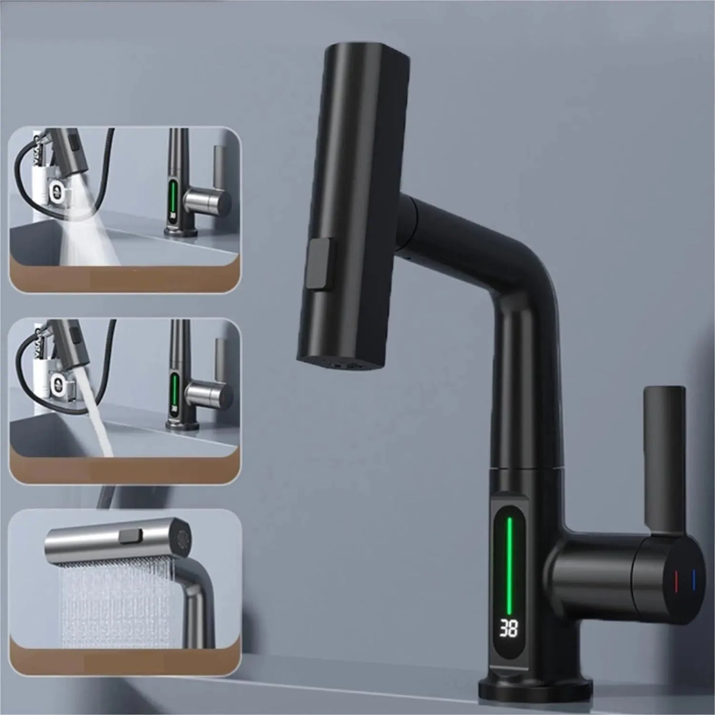 Intelligent Digital Faucet for Accurate Water Temperature Display - Mel Store