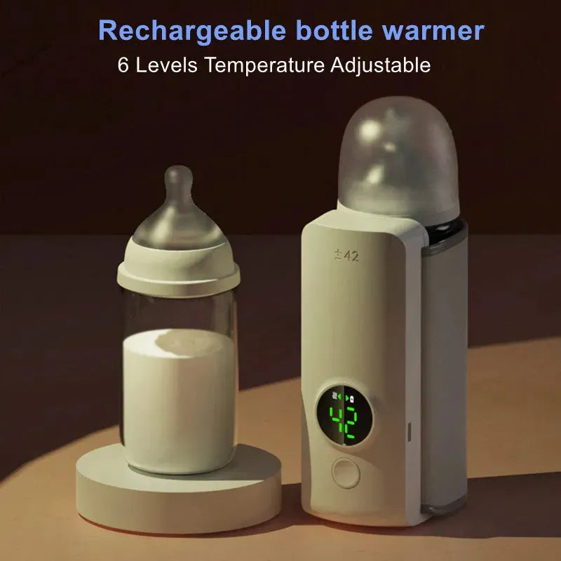 Portable Baby Bottle Warmer - Wireless and Rechargeable for On-the-Go Convenience - Mel Store