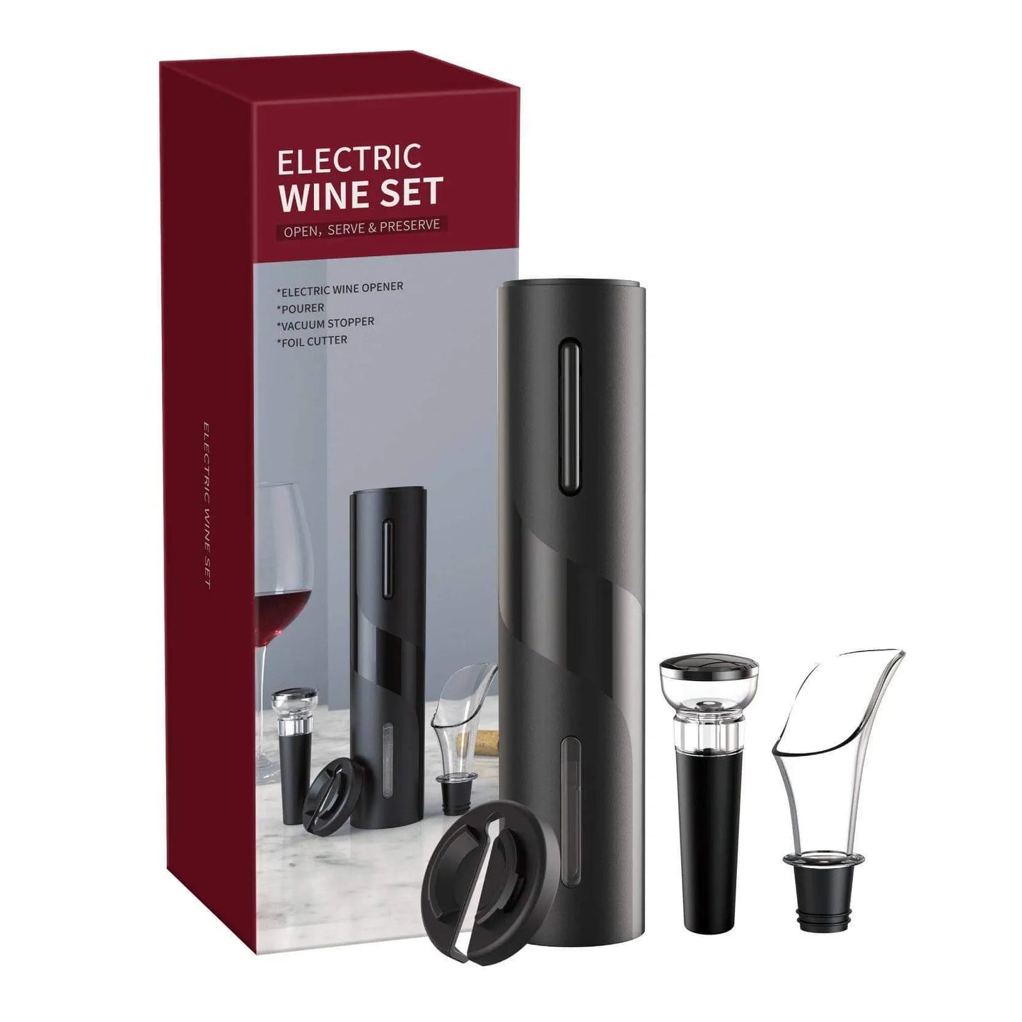 Rechargeable Wine Opener - Effortless Cork Removal & Stylish Wine Accessory - Mel Store
