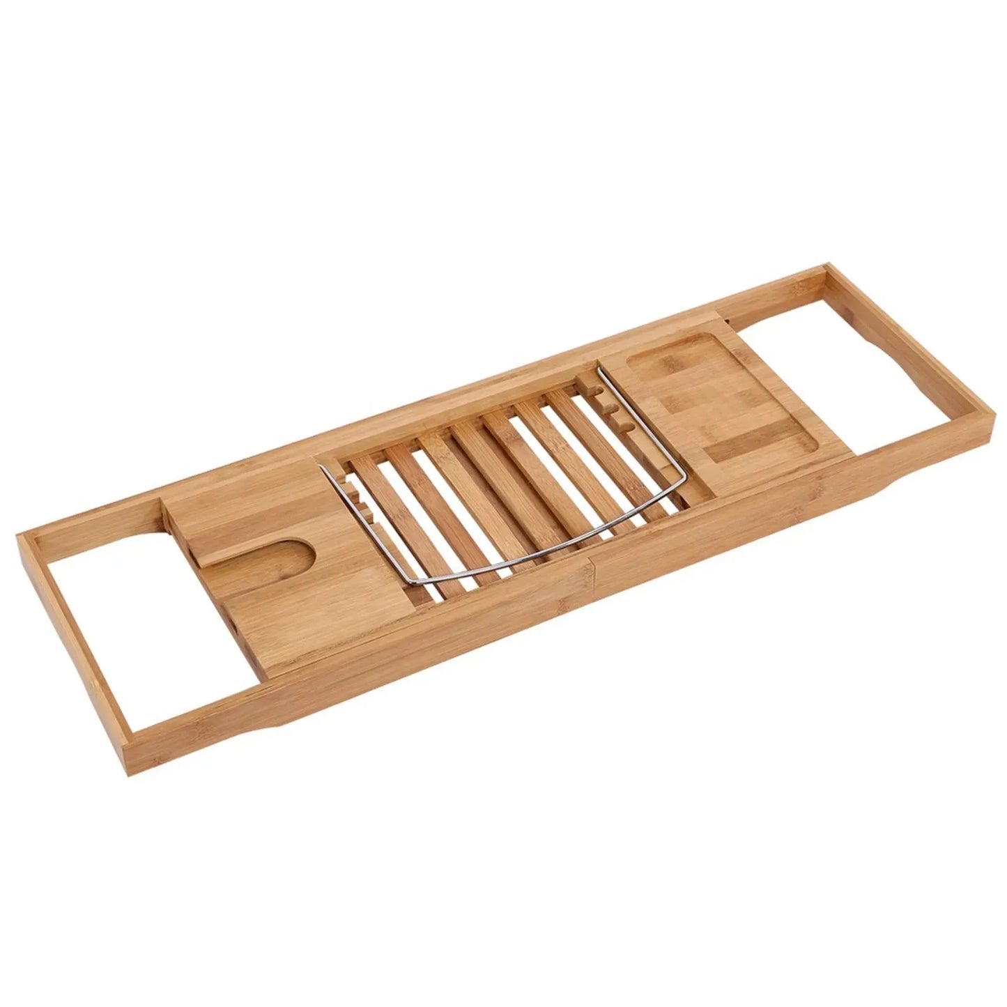 Extendable Bamboo Bathtub Rack - Mel Store
