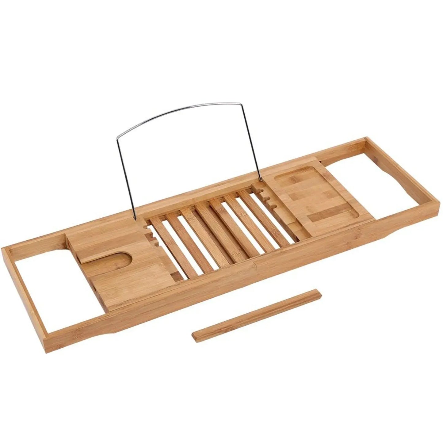Extendable Bamboo Bathtub Rack - Mel Store