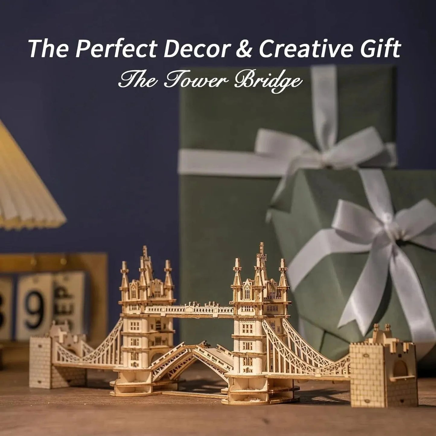 ROBOTIME London Tower Bridge 3D Puzzle Wooden Model Kit - Mel Store