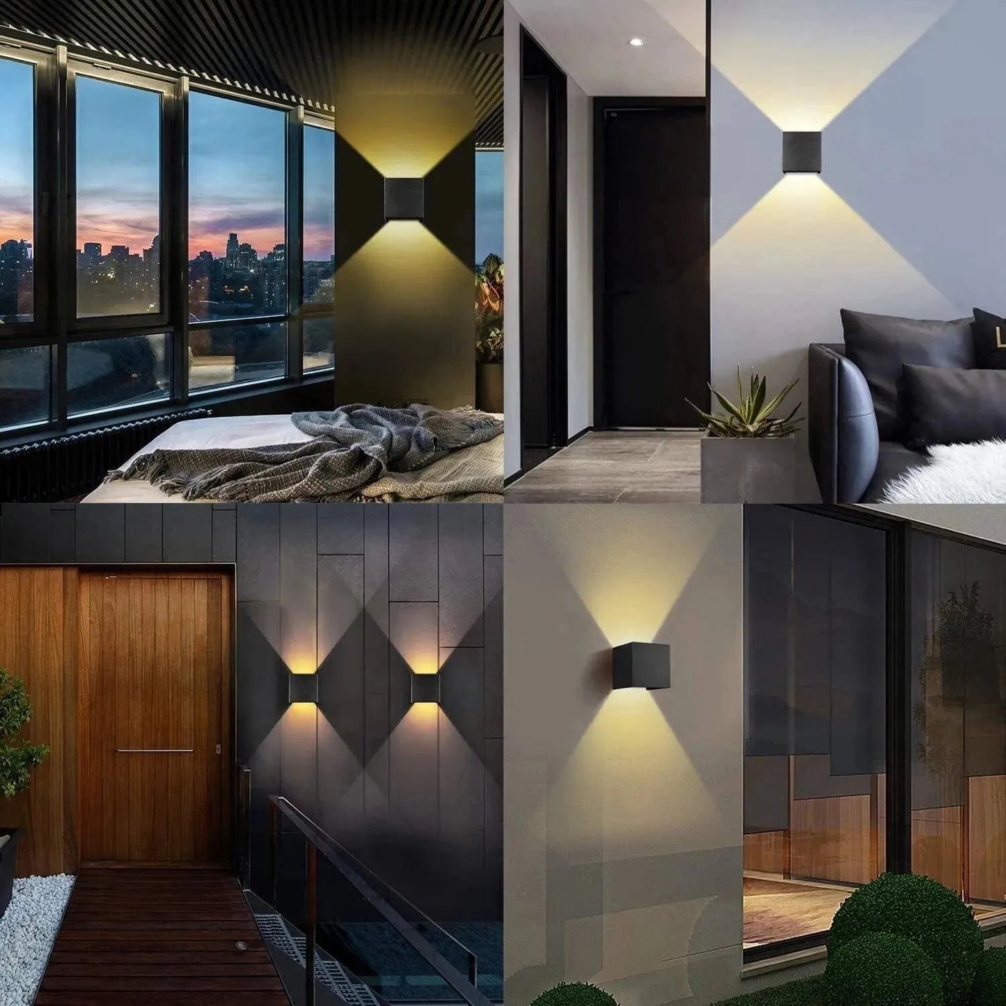 Modern LED Wall Light Up Down Wall Lights Indoor Sconce Lighting Lamp Home UK - Mel Store