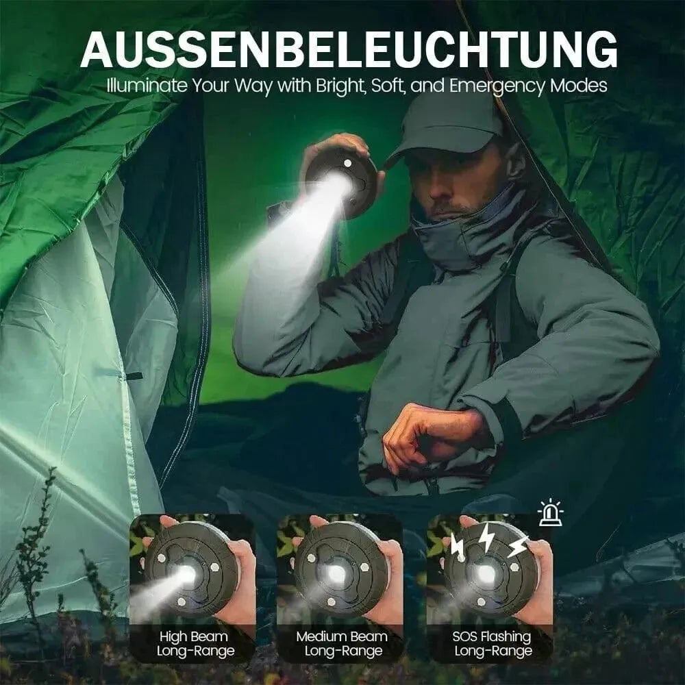 10M Outdoor Camping String Lights - Festival Tent Light with USB Charging and Hanging Design - Mel Store