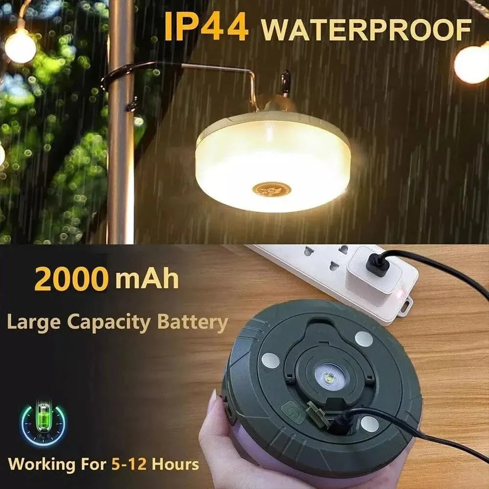 10M Outdoor Camping String Lights - Festival Tent Light with USB Charging and Hanging Design - Mel Store