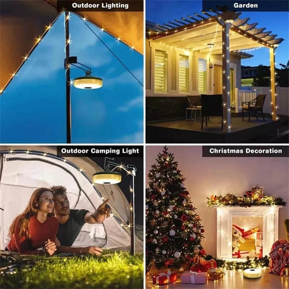 10M Outdoor Camping String Lights - Festival Tent Light with USB Charging and Hanging Design - Mel Store