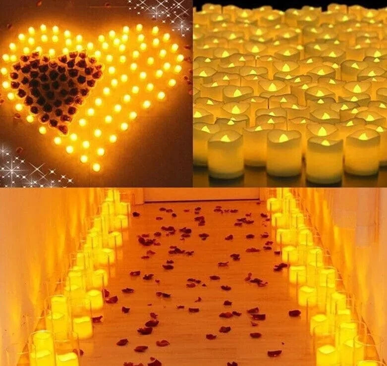 24PCS LED Flameless Tea Lights Candles Battery Operated - Mel Store