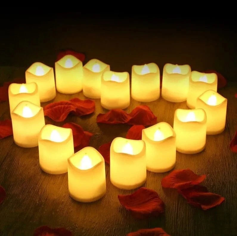 24PCS LED Flameless Tea Lights Candles Battery Operated - Mel Store