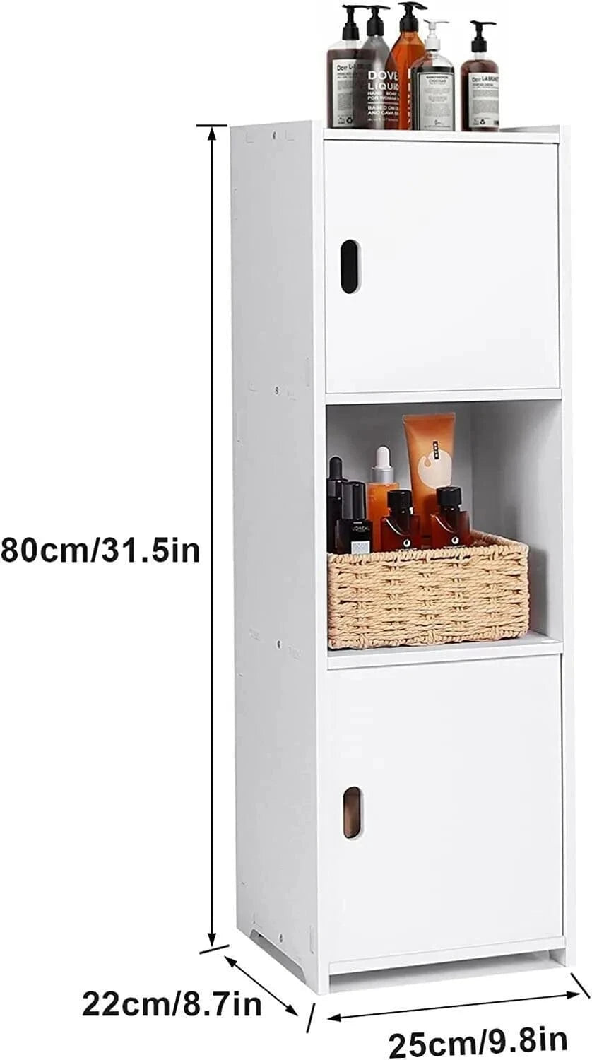 Waterproof Bathroom Cabinet - Free Standing Storage Solution - Mel Store