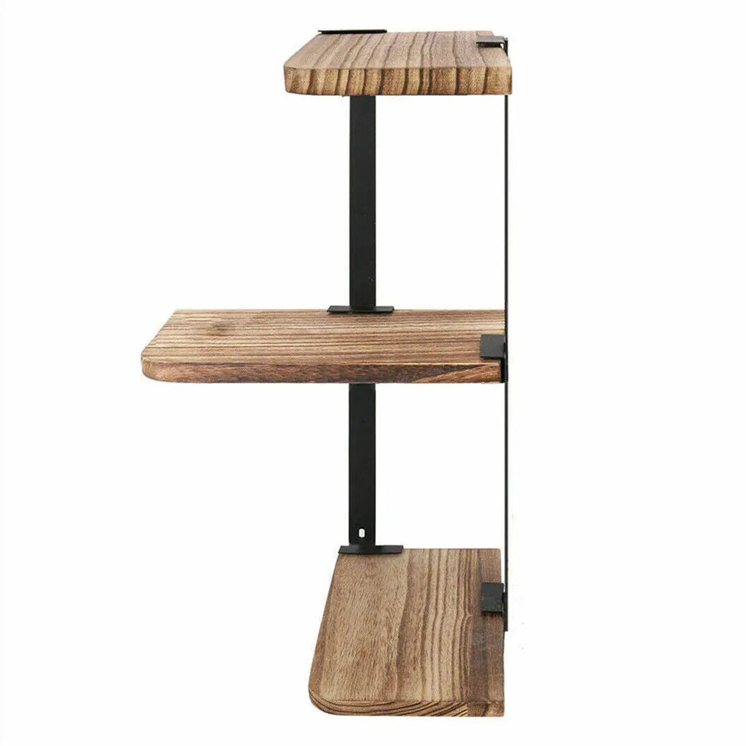 3 Tier Corner Shelf - Lucca Modern Floating Wall Shelves for Storage and Display - Mel Store
