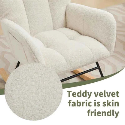 Rocking Chair Single Recliner Casual Lounger Lounge Chair Cushion For Living Room Bedroom