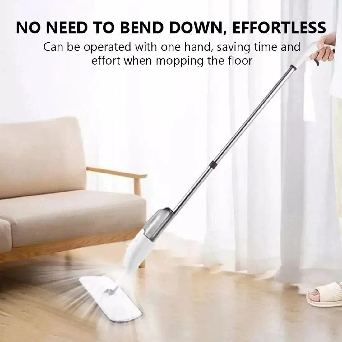 Spray Mop for Floor Cleaning with 5 Reusable Microfibre Pads - Mel Store
