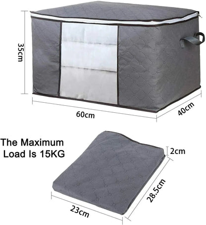 4Pcs Clothes Storage Bags Zipped Organizer - Mel Store