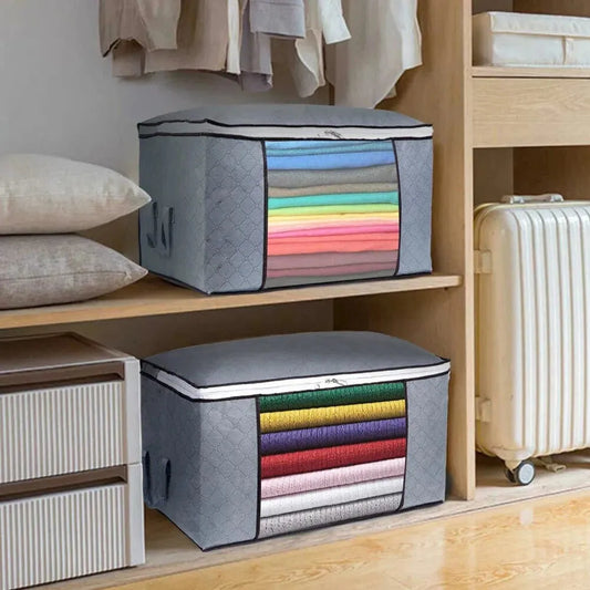 4Pcs Clothes Storage Bags Zipped Organizer - Mel Store