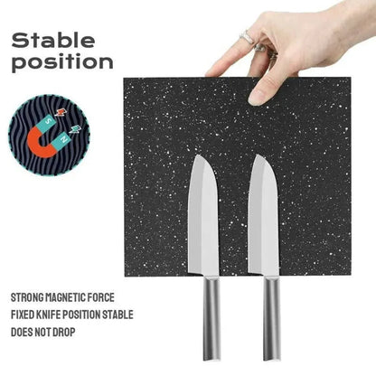 Magnetic Knife Holder for Kitchen Organisation - Knife Block Rack Cutlery Set Storage - Mel Store