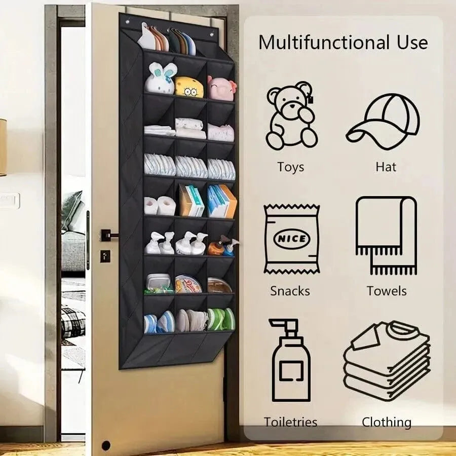 24 Pocket Shoe Organizer - Over Door Rack for Efficient Storage - Mel Store