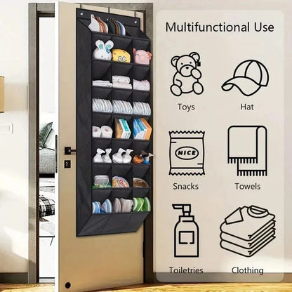 24 Pocket Shoe Organizer - Over Door Rack for Efficient Storage - Mel Store