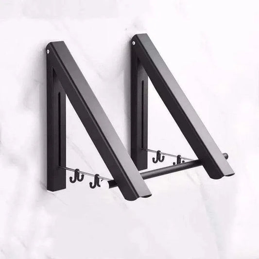 Punch Free Drying Rack - Space Aluminum Foldable Invisible Thick Clothes Drying Rack - Mel Store