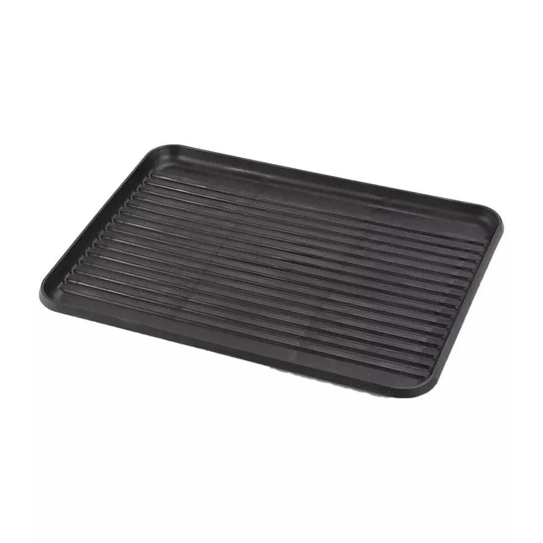 Black Dish Drainer Rack with Drip Tray, Cutlery Holder, and Large Capacity for Kitchen Sink - Mel Store