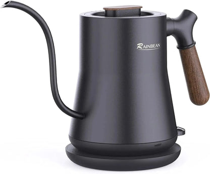 Gooseneck Electric Kettle for Perfect Pour Over Coffee and Tea, Stainless Steel Inner, Rapid Heating, Auto Shutoff UK - Mel Store