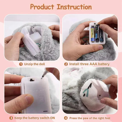 Breathing Rabbit Sensory Toy for Anxiety Relief - Soothing Plush Companion - Mel Store